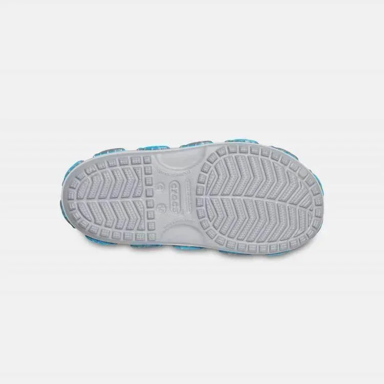 Crocs Fun Lab Shark Band Sandal 206365-007 - סנדל אפור בעיטור כריש - Image 4