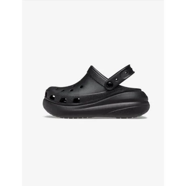 כפכפי פלטפורמה קרוקס קראש יוניסקס בצבע שחור Crocs 207521-001 Classic Crush Clog,BLACK - Image 2