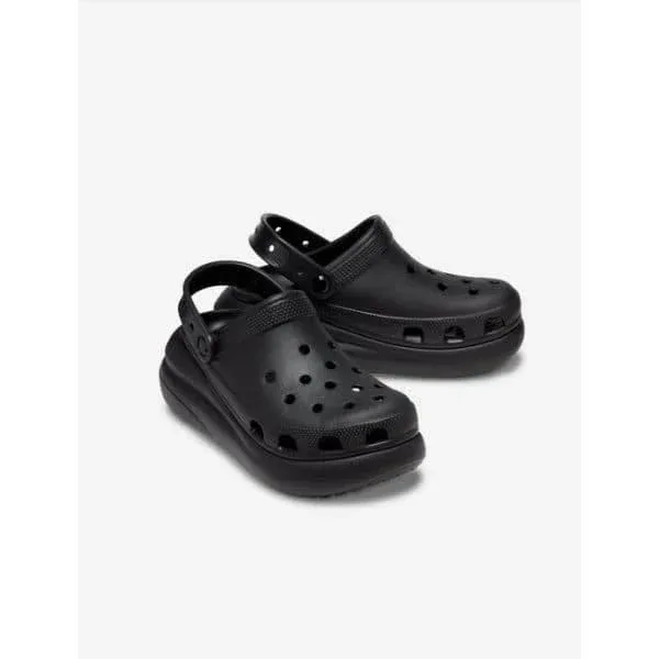 כפכפי פלטפורמה קרוקס קראש יוניסקס בצבע שחור Crocs 207521-001 Classic Crush Clog,BLACK - Image 3
