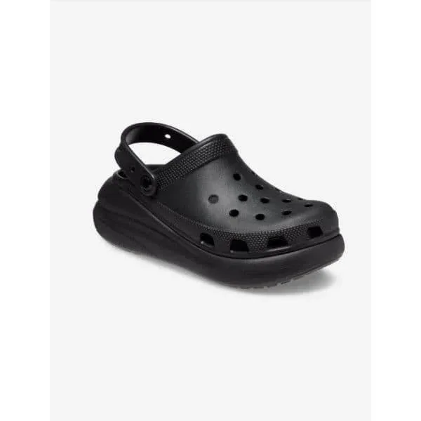 כפכפי פלטפורמה קרוקס קראש יוניסקס בצבע שחור Crocs 207521-001 Classic Crush Clog,BLACK - Image 5