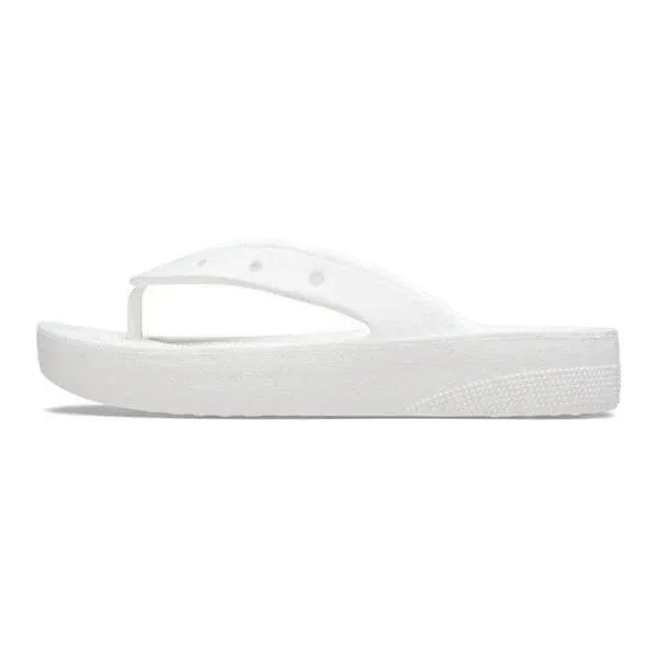 כפכפי אצבע פלטפורמה לנשים קרוקס Crocs 207714-100 Classic Platform Flip - Image 2