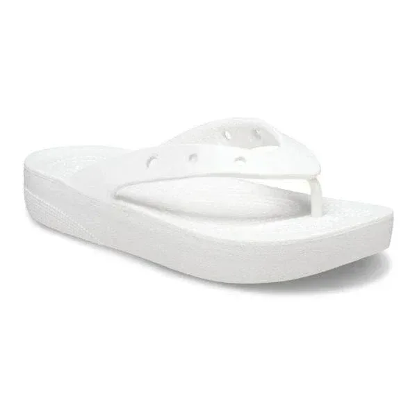 כפכפי אצבע פלטפורמה לנשים קרוקס Crocs 207714-100 Classic Platform Flip - Image 3