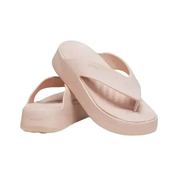 כפכפי קרוקס פלטפורמה לנשים Crocs 209410-6UR Getaway Platform Flip Quartz - Image 3