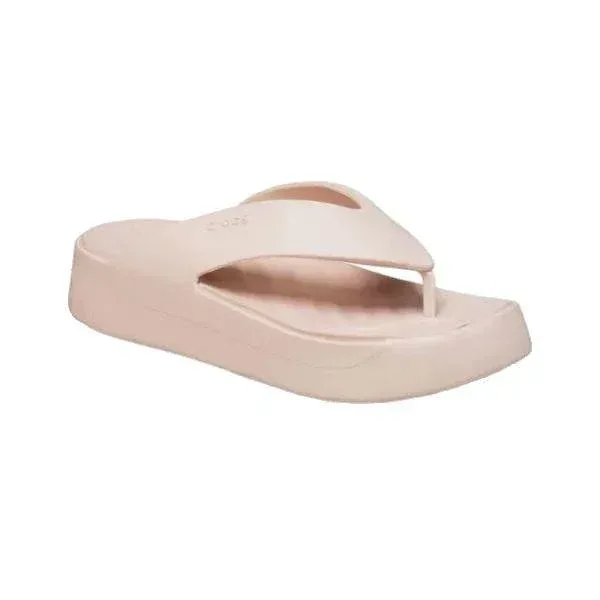 כפכפי קרוקס פלטפורמה לנשים Crocs 209410-6UR Getaway Platform Flip Quartz - Image 5