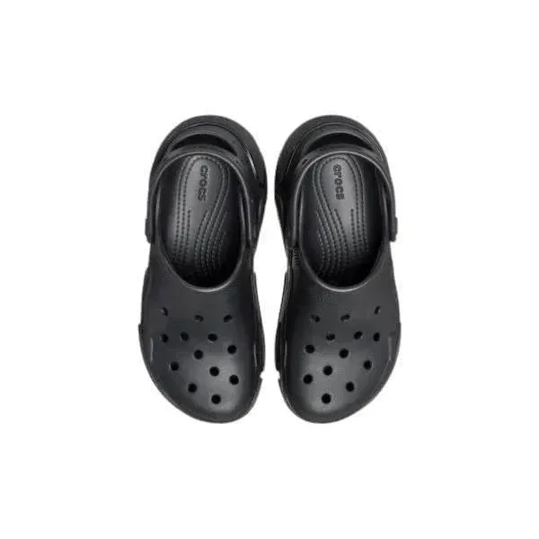 כפכפי פלטפורמה קלוג באבל קראש קרוקס שחורות Crocs 210061-0WC Bubble Crush Clog Triple Black - Image 4