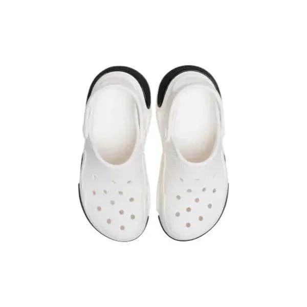 כפכפי פלטפורמה קלוג באבל קראש קרוקס לבנות Crocs 210061-100 Bubble Crush Clog white - Image 4