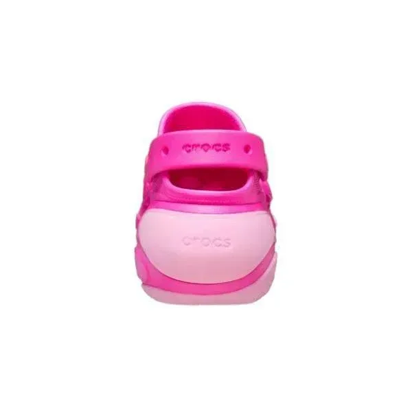 כפכפי פלטפורמה קלוג באבל קראש קרוקס ורודות Crocs 210061-6TW Bubble Crush Clog - Image 5
