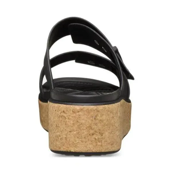 כפכפי קרוקס ברוקלין לנשים Crocs  Brooklyn Cork Buckle 211252-001 Black - Image 6