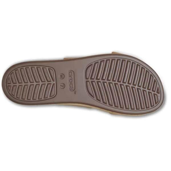 כפכפי קרוקס ברוקלין לנשים Crocs Brooklyn Cork Buckle 211252-2JJ Chocolate - Image 4