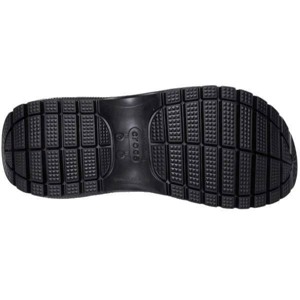 סנדלי קרורס פלטפורמה במהדורה מיוחדת Crocs Classic Mega Crush Sandal Black noir 207989-001 - Image 4