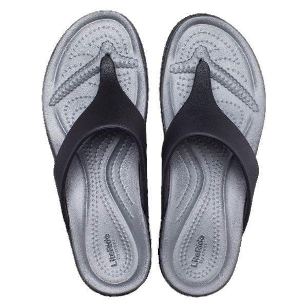 כפכפי קרוקס אצבע לנשים Crocs boca Wedgte flip 207417-001 - Image 4