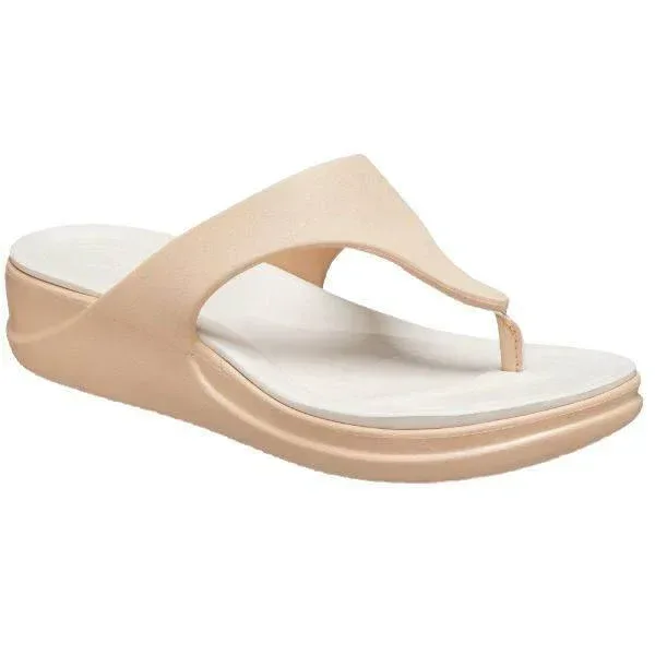 כפכפי קרוקס אצבע לנשים  Crocs boca Wedgte flip 207417-212 - Image 2