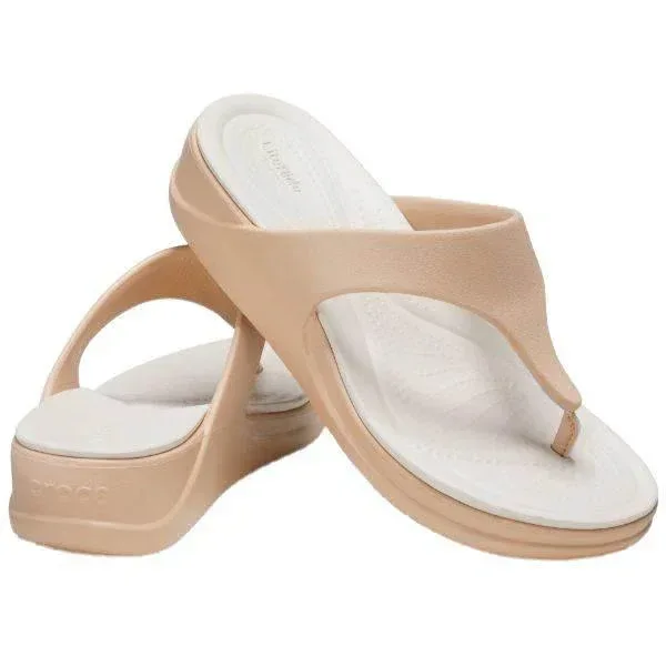 כפכפי קרוקס אצבע לנשים  Crocs boca Wedgte flip 207417-212 - Image 3