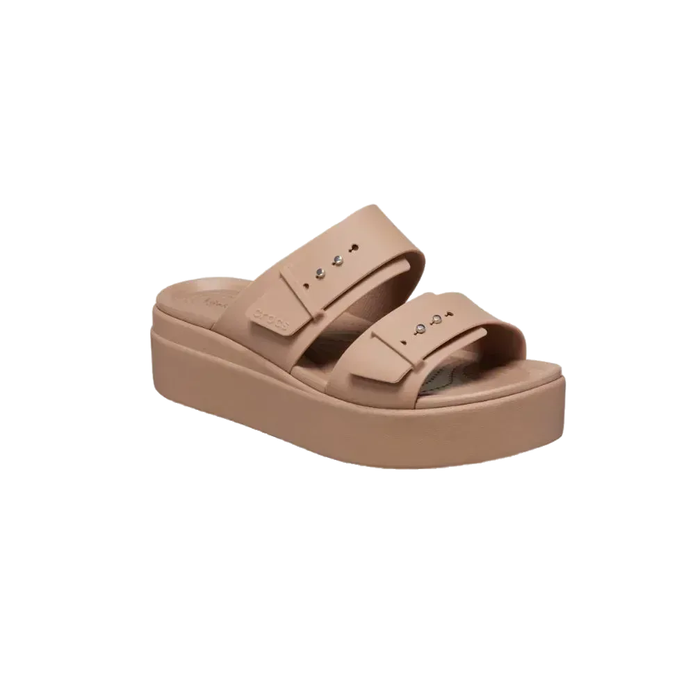 כפכפי פלטפורמה ברוקלין לנשים Crocs Brooklyn bucle Lowwdg 207431-2Q9 - Image 2
