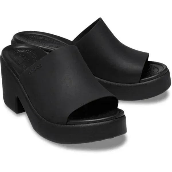 כפכפי קרוקס רצועה פלטפורמה לנשים Crocs Brooklyn Slide Heel 209408-060 - Image 3