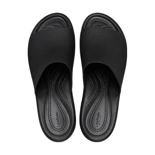 כפכפי קרוקס רצועה פלטפורמה לנשים Crocs Brooklyn Slide Heel 209408-060 - Image 5