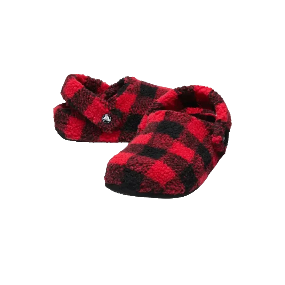 נעלי בית קרוקס Crocs Classic Buffalo Check Cozzzy Slipper 210755-6WG - Image 3