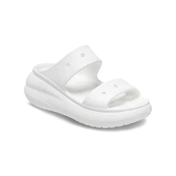 סנדלי קרוקס פלטפורמה במהדורה מיוחדת Crocs Classic Crush Sandal 207670-100 White - Image 3