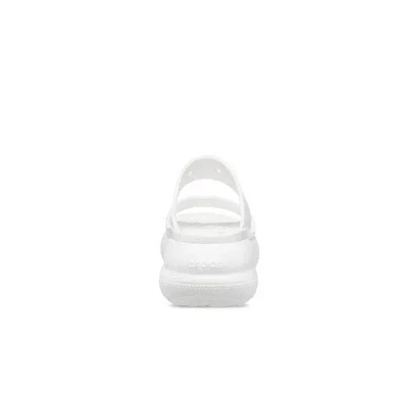 סנדלי קרוקס פלטפורמה במהדורה מיוחדת Crocs Classic Crush Sandal 207670-100 White - Image 4