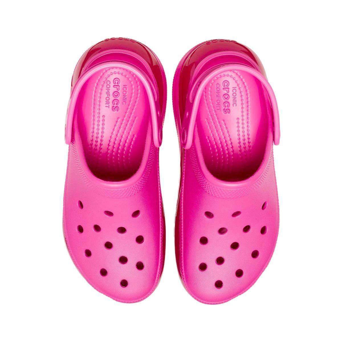 כפכפי קרוקס פלטפורמה במהדורה מיוחדת Crocs Classic Mega Crush Clog Black noir 207988-6ub - Image 5