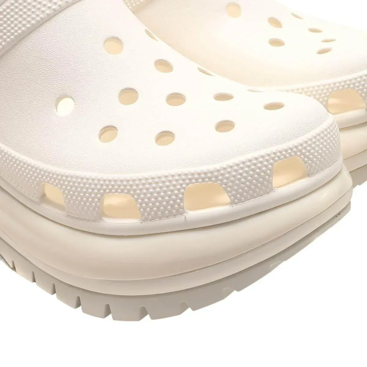כפכפי קרוקס פלטפורמה במהדורה מיוחדת Crocs Classic Mega Crush Clog White blanc 207988-100 - Image 3