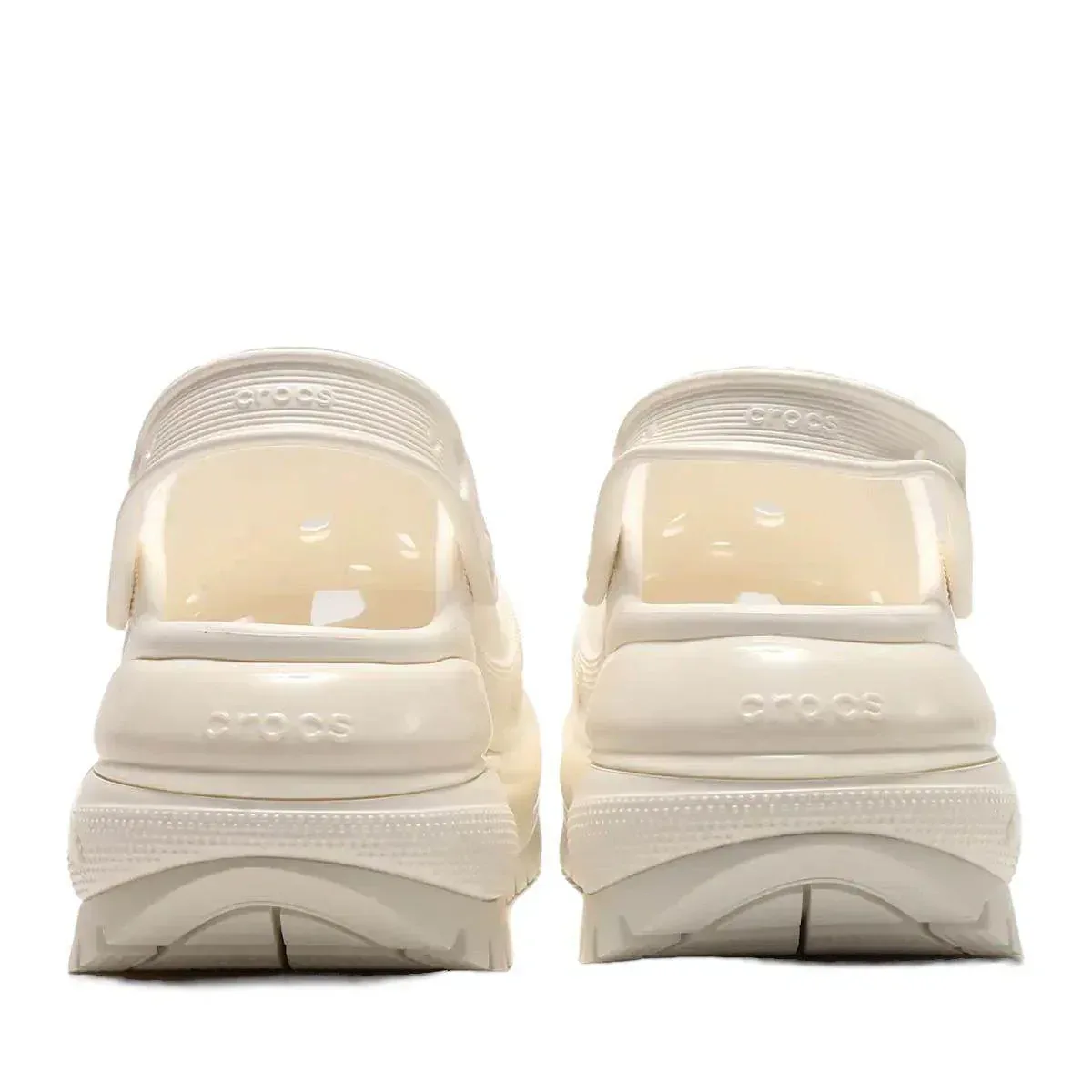 כפכפי קרוקס פלטפורמה במהדורה מיוחדת Crocs Classic Mega Crush Clog White blanc 207988-100 - Image 7