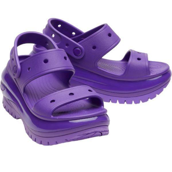 סנדלי קרוקס פלטפורמה במהדורה מיוחדת Crocs Classic Mega Crush Sandal 207989-518 - Image 4