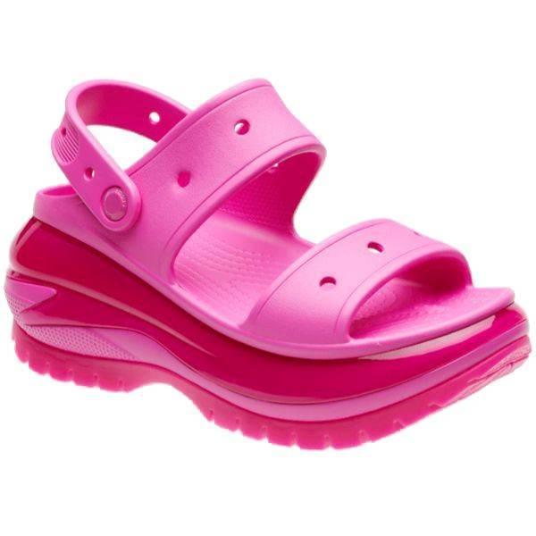 סנדלי קרוקס פלטפורמה במהדורה מיוחדת Crocs Classic Mega Crush Sandal Juice 207989-6UB - Image 3