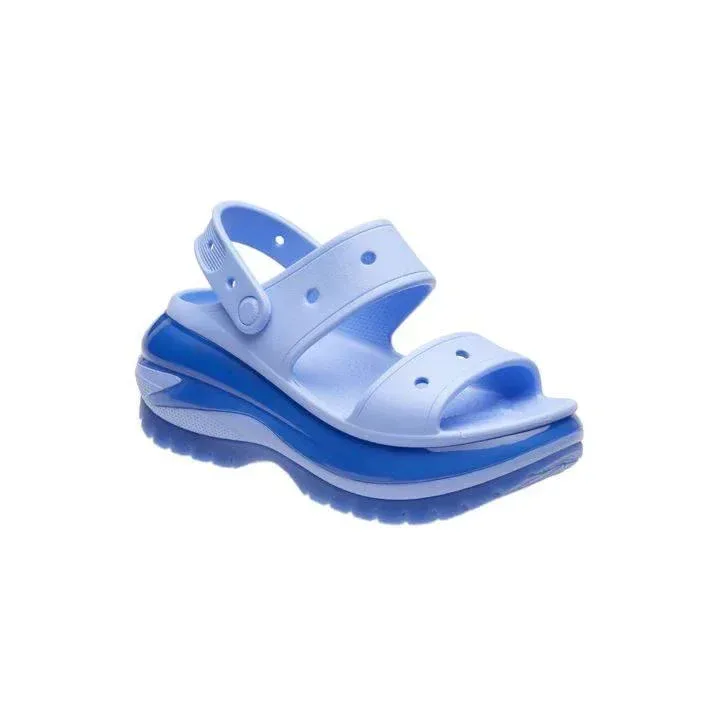 סנדלי קרורס פלטפורמה במהדורה מיוחדת Crocs Classic Mega Crush Sandal Moon Jelly 207989-5Q6 - Image 2