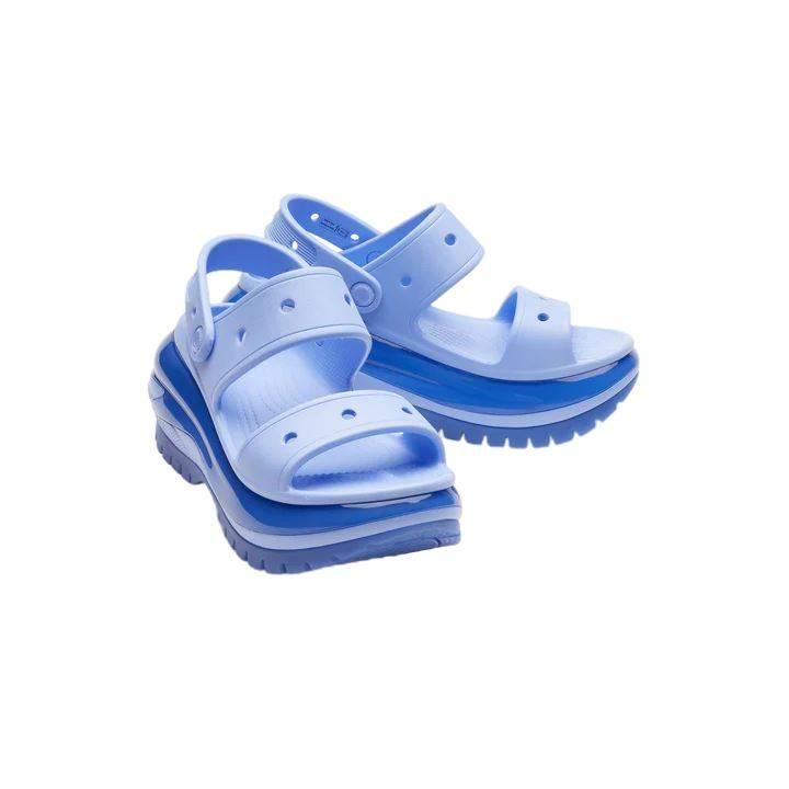 סנדלי קרורס פלטפורמה במהדורה מיוחדת Crocs Classic Mega Crush Sandal Moon Jelly 207989-5Q6 - Image 3