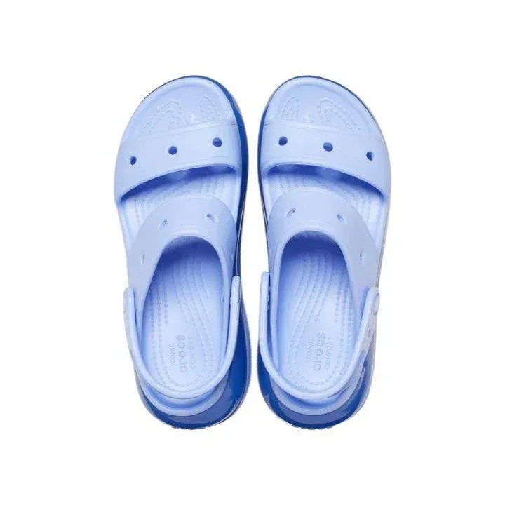 סנדלי קרורס פלטפורמה במהדורה מיוחדת Crocs Classic Mega Crush Sandal Moon Jelly 207989-5Q6 - Image 6
