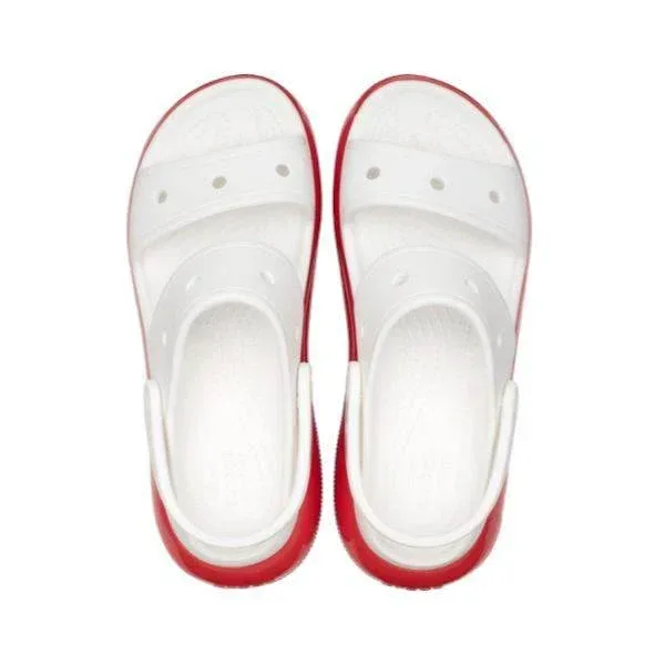 סנדלי קרוקס פלטפורמה במהדורה מיוחדת Crocs Classic Mega Crush Sandal Neon Purple 207989-94S - Image 4