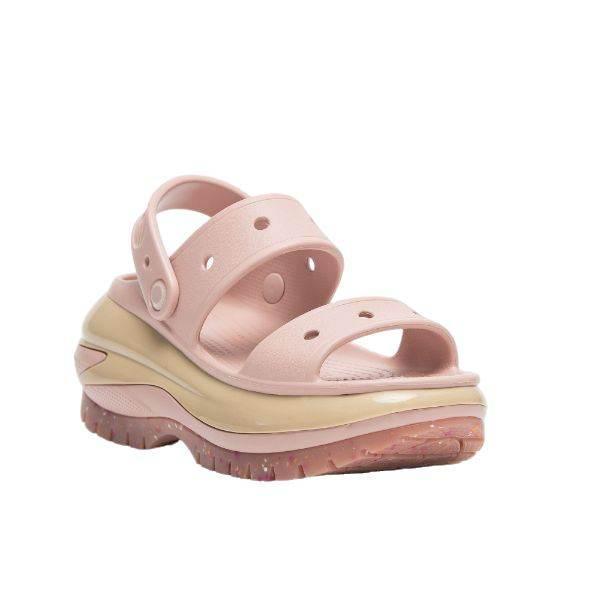 סנדלי קרוקס פלטפורמה במהדורה מיוחדת Crocs Classic Mega Crush Sandal Pink Clay 207989-6TY - Image 3