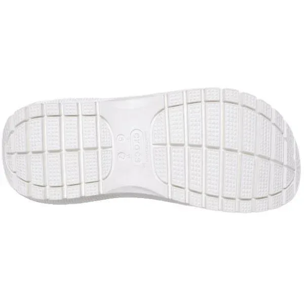 סנדלי קרורס פלטפורמה במהדורה מיוחדת Crocs Classic Mega Crush Sandal White blanc 207989-100 - Image 2