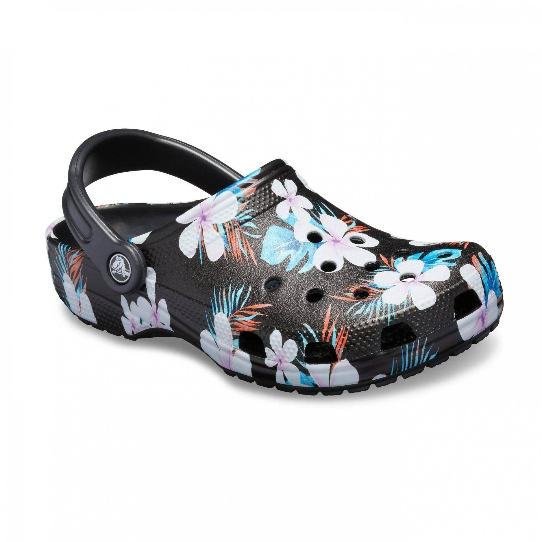 כפכפי קרוקס קלוג קלאסיות בהדפס קייצי Crocs Graphic Clog 205706-0CV - Image 2
