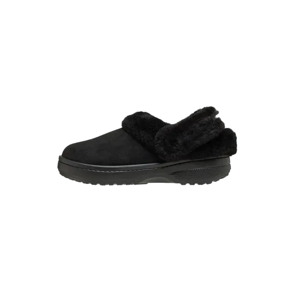 כפכפי פרווה קרוקס לנשים Crocs Classic Unfurgettable Vegan Suede Clog -212106-001 - Image 2