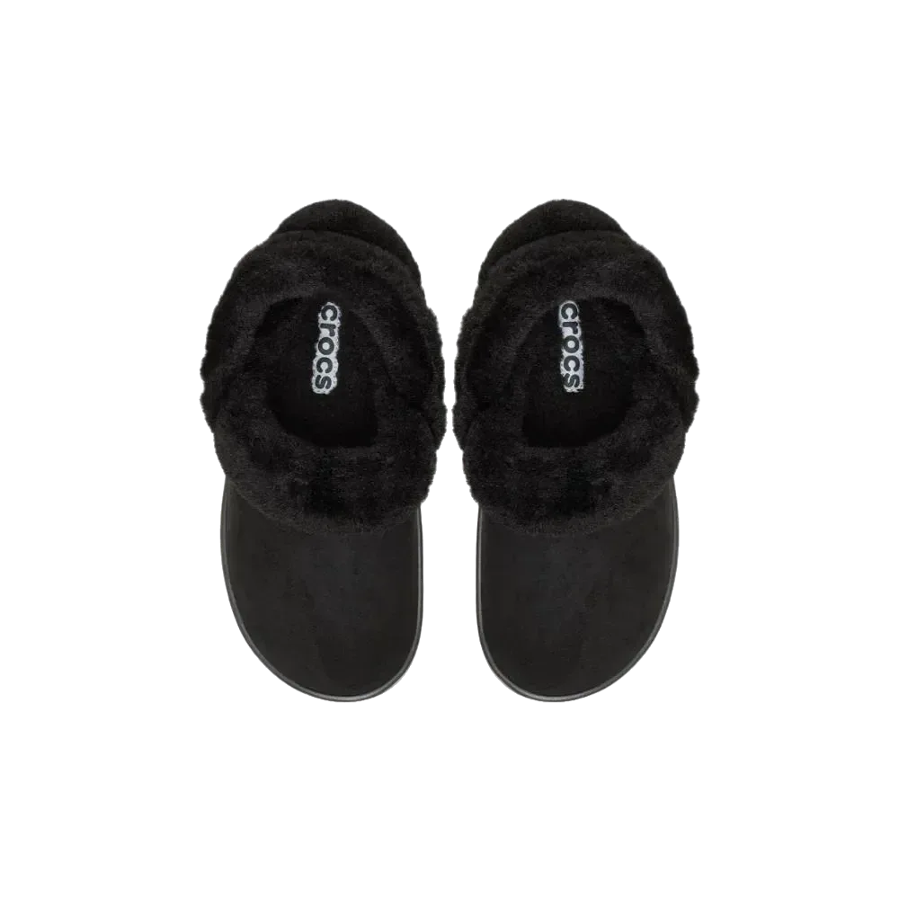 כפכפי פרווה קרוקס לנשים Crocs Classic Unfurgettable Vegan Suede Clog -212106-001 - Image 5