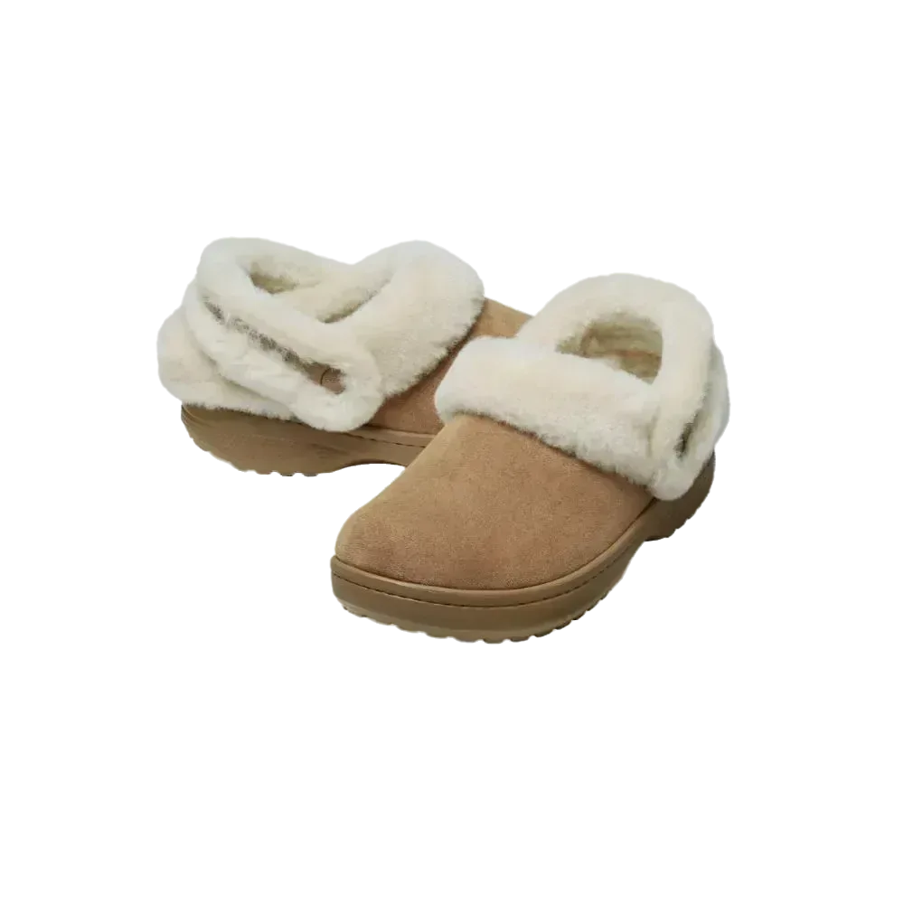 כפכפי פרווה קרוקס לנשים Crocs Classic Unfurgettable Vegan Suede Clog -212106-2EY - Image 3