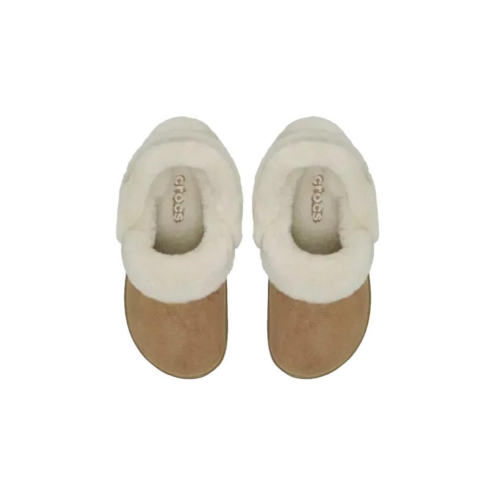 כפכפי פרווה קרוקס לנשים Crocs Classic Unfurgettable Vegan Suede Clog -212106-2EY - Image 6