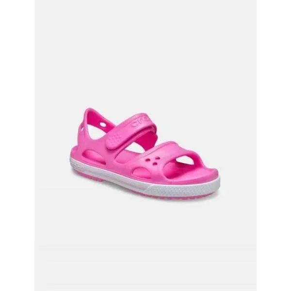 סנדלי קרוקס ורודות לבנות Crocs Crocband II sandals electric pink 14854-6QQ - Image 3