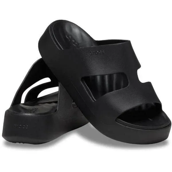 כפכפי קרוקס פלטפורמה לנשים Crocs getaway platform Black W 209409-001 - Image 3
