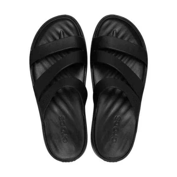 כפכפי קרוקס פלטפורמה לנשים Crocs getaway platform Strappy Black W 209587-001 - Image 4