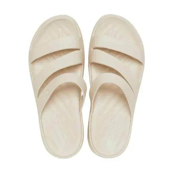 כפכפי קרוקס פלטפורמה לנשים Crocs getaway platform Strappy Stucco W 209587-160 - Image 2
