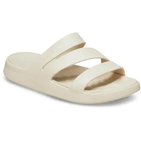 כפכפי קרוקס פלטפורמה לנשים Crocs getaway platform Strappy Stucco W 209587-160 - Image 3