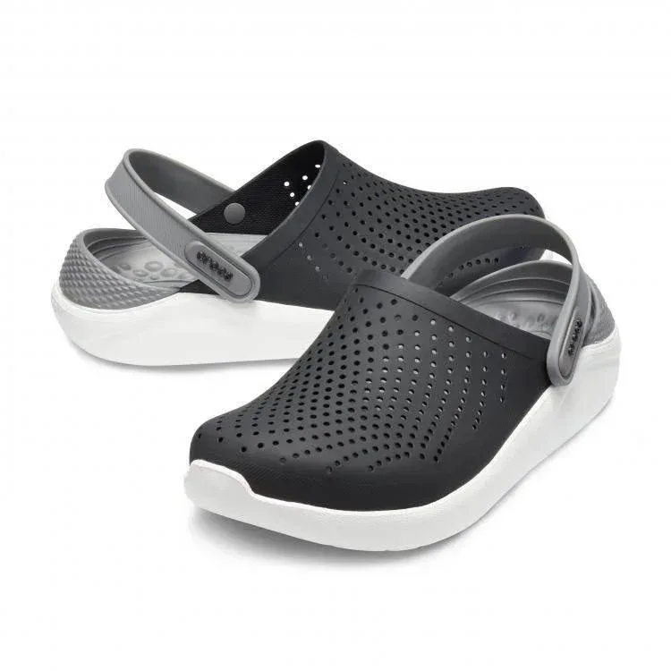 כפכף קרוקס אפור/שחור/לבן Crocs literide Clog Black/Smoke 204592-05M - Image 3