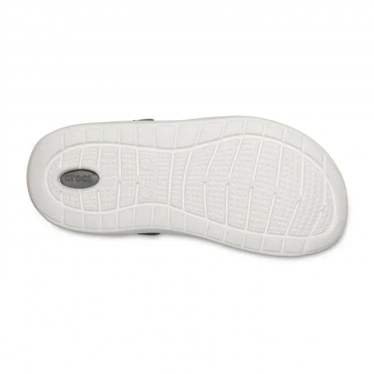 כפכף קרוקס אפור/שחור/לבן Crocs literide Clog Black/Smoke 204592-05M - Image 4