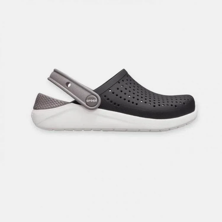Crocs Kids LiteRide Clog 205964-066 - כפכף בטכנולוגיית לייט-רייד בצבע שחור/לבן - Image 2
