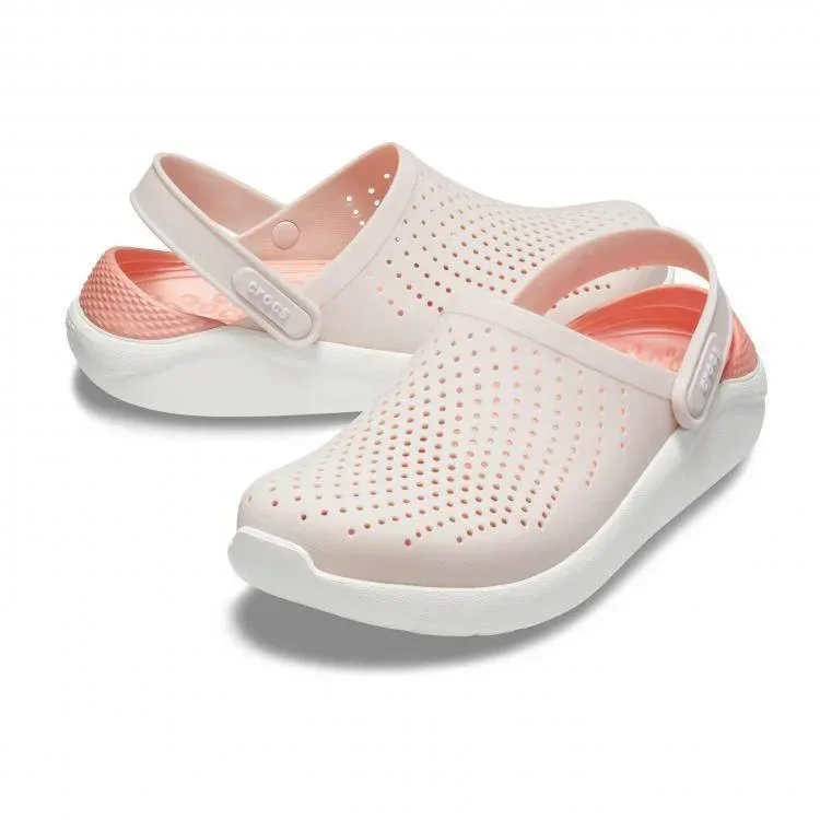 כפכף קרוקס ורוד/לבן Crocs literide Clog Pink/White 204592-6PL - Image 3