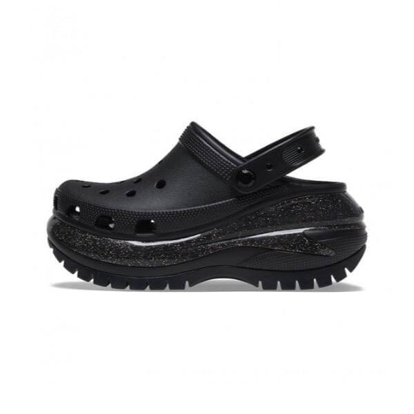 כפכפי קרוקס פלטפורמה במהדורה מיוחדת Crocs Mega Crush Sandals Rainbow Glitter 208794-001 - Image 2