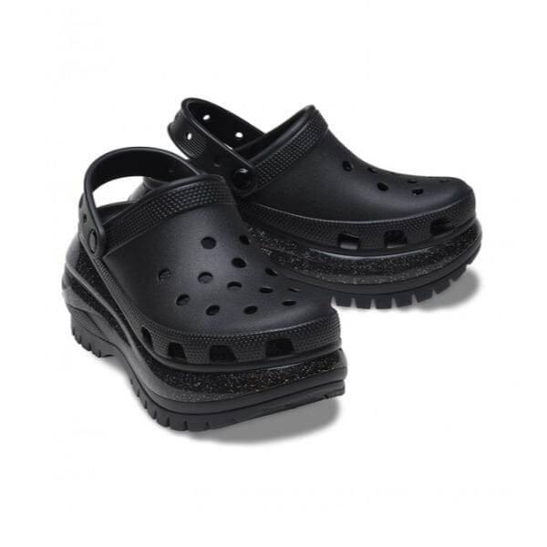 כפכפי קרוקס פלטפורמה במהדורה מיוחדת Crocs Mega Crush Sandals Rainbow Glitter 208794-001 - Image 3